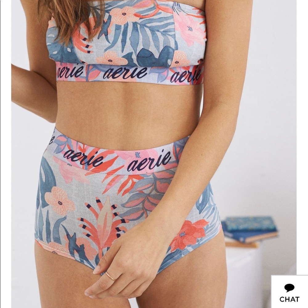 Aerie floral underwear set!